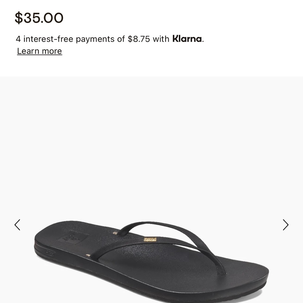 Brand new reef cushion flip flop